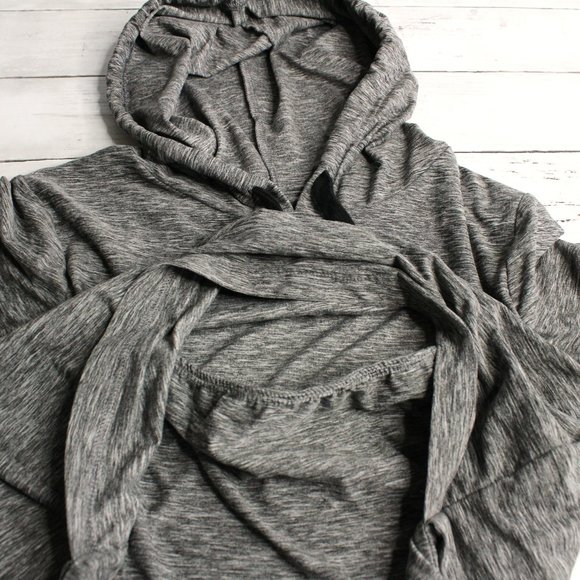 Motherhood Women's Maternity Nursing Athletic Top Size M Gray Hooded - Picture 5 of 7
